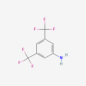 Chemical structure of 3,5-Di(trifluoromethyl)aniline