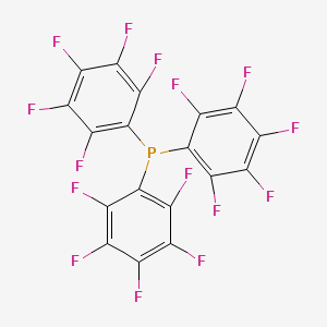 Chemical structure of Tris(pentafluorophenyl)phosphine