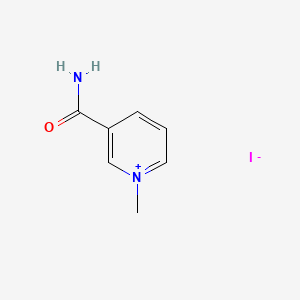 Chemical structure of 1-Methylnicotinamide-13C,d3 iodide