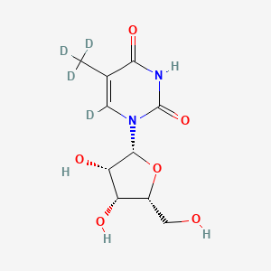 Chemical structure of 5-Methyluridine-d4