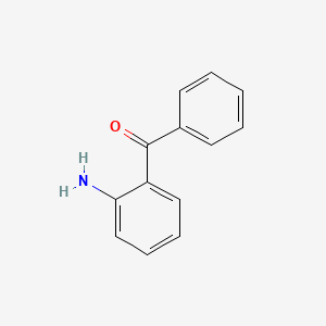 Chemical structure of 2-Aminobenzophenone