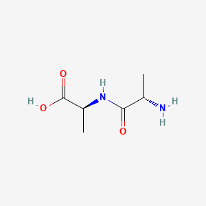 Chemical structure of DL-Alanyl-DL-alanine