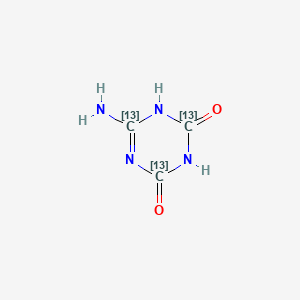 Chemical structure of Ammelide-13C3