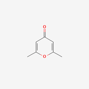 Chemical structure of 2,6-Dimethyl-4-pyranone