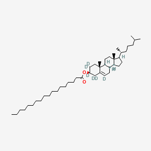 Chemical structure of Cholesterol stearate-d6