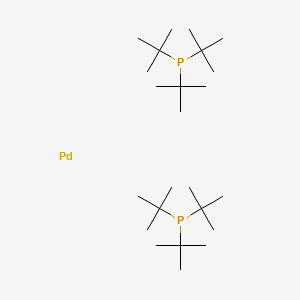 Chemical structure of Bis(tri-tert-butylphosphine)palladium(0)
