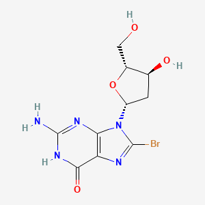 Chemical structure of 8-Bromo-2'-deoxyguanosine
