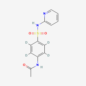 Chemical structure of N-Acetyl sulfapyridine-d4