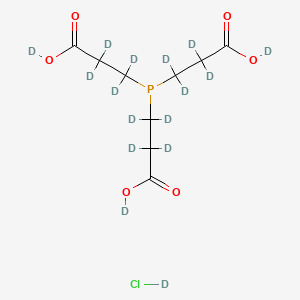 Chemical structure of TCEP-d16 hydrochloride