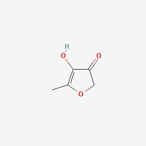 Chemical structure of 4-Hydroxy-5-methylfuran-3(2H)-one