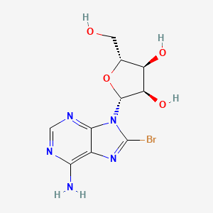 Chemical structure of 8-Bromoadenosine