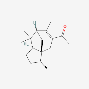 Chemical structure of Acetylcedrene