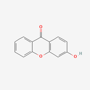 Chemical structure of 3-Hydroxyxanthone