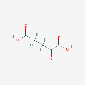 Chemical structure of 2-Ketoglutaric acid-d4