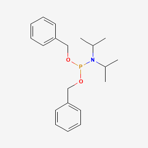 Chemical structure of Dibenzyl N,N-diisopropylphosphoramidite