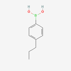 Chemical structure of 4-Propylphenylboronic acid