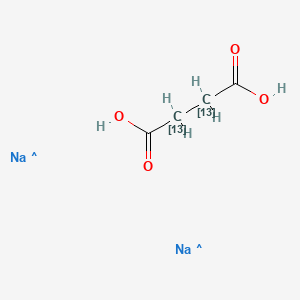 Chemical structure of Disodium succinate-13C2