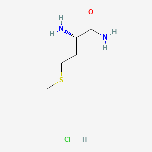 Chemical structure of L-Methioninamide hydrochloride