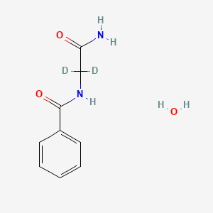 Chemical structure of Hippuric acid-d2