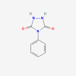 Chemical structure of 4-Phenylurazole