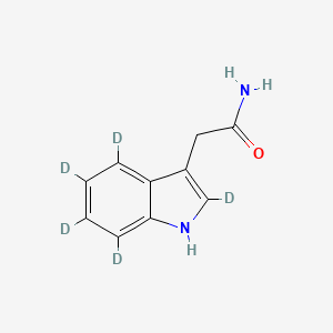 Chemical structure of Indole-3-acetamide-d5