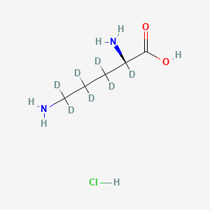 Chemical structure of L-Ornithine-d7 hydrochloride
