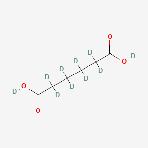 Chemical structure of Adipic acid-d10