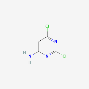 Chemical structure of 4-Amino-2,6-dichloropyrimidine