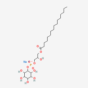 Chemical structure of L-α-lysophosphatidylinositol (Soy) (sodium)