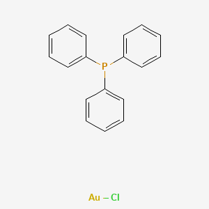Chemical structure of Triphenylphosphinechlorogold