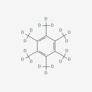 Chemical structure of Hexamethylbenzene-d18