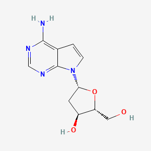 Chemical structure of 7-Deaza-2'-deoxyadenosine