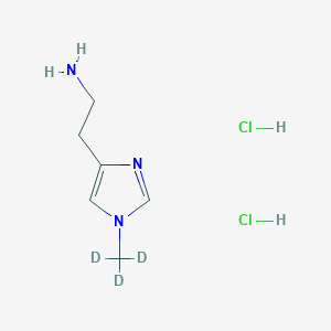 Chemical structure of N-tau-Methyl-D3-histamine 2hcl