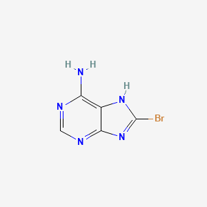 Chemical structure of 8-Bromoadenine