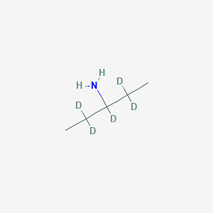 Chemical structure of Pentan-3-amine-d5