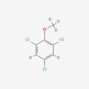 Chemical structure of 2,4,6-Trichloroanisole-d5