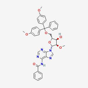 Chemical structure of DMT-OMe-rA(Bz)