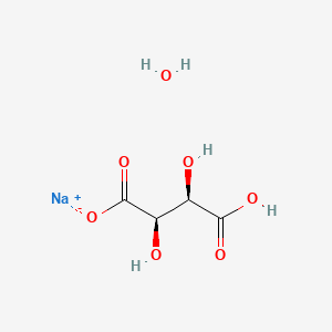Chemical structure of Tartaric acid sodium hydrate