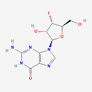Chemical structure of 3′-Deoxy-3′-fluoroguanosine