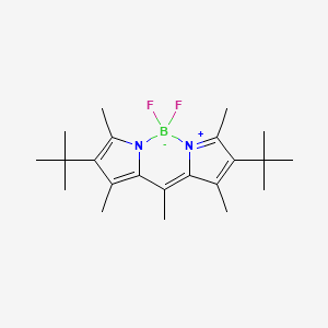 Chemical structure of Pyrromethene 597