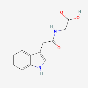 Chemical structure of Indole-3-acetylglycine