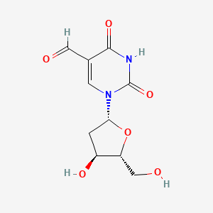 Chemical structure of 5-Formyl-2'-deoxyuridine