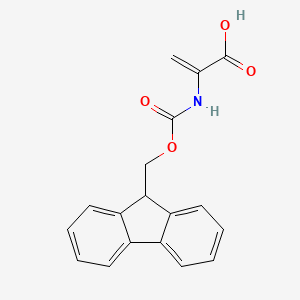 Chemical structure of Fmoc-Dha-OH