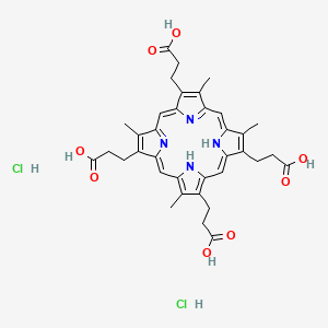 Chemical structure of Coproporphyrin III dihydrochloride