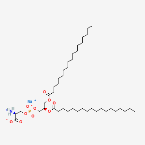 Chemical structure of Distearoylphosphatidylserine sodium
