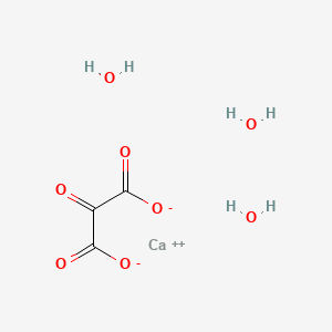 Chemical structure of Calcium mesoxalate trihydrate