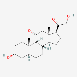 Chemical structure of Tetrahydro-11-dehydrocorticosterone