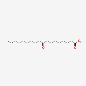 Chemical structure of 9-Oxooctadecanoic acid
