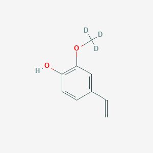 Chemical structure of p-Vinylguaiacol-d3