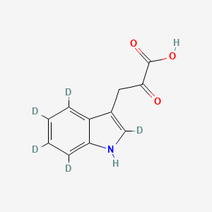 Chemical structure of Indole-3-pyruvic acid-d5